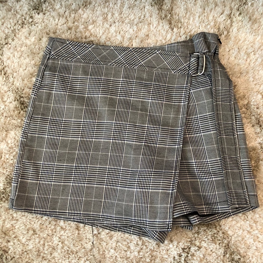 LF Plaid Belted Skort